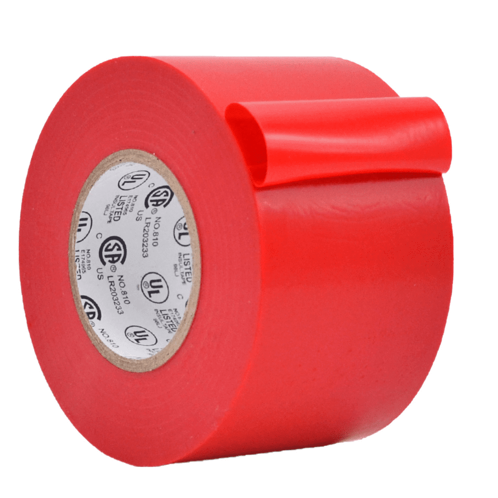 WOD Tape Red Electrical Tape General Purpose 3 in. x 66 ft. High Temp