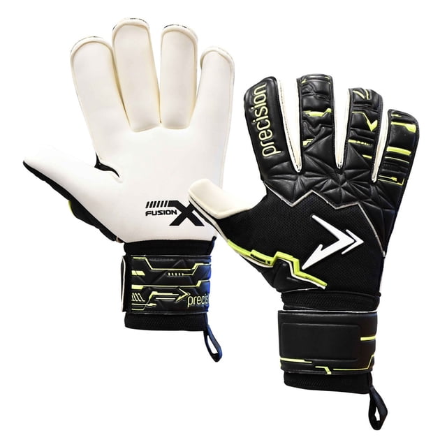 Gants de Gardien de But à Doigt Roulés Precision pour Garçons/filles Fusion X Pro Giga