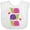 AA-White, variant on Inktastic Snail Lover Girl Garden Snails Girls Baby Bib