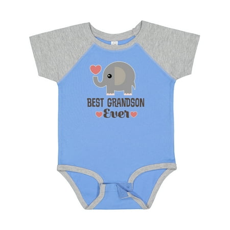 

Inktastic Best Grandson Ever Baby Boy Gift Baby Boy Bodysuit