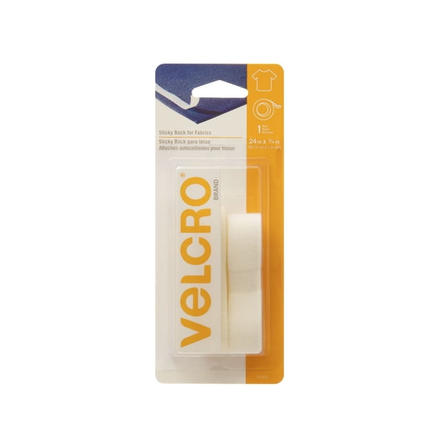 VELCRO® Brand Sticky Back™ for Fabrics White Tape Roll