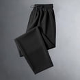 thumbnail image 2 of Ahuyic Mens Sweatpants,Sweatpants for Men Pants,Mens Summer Casual Elastic Waist Drawstring Straight Pocket Breathable Pants, 2 of 5