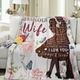 thumbnail image 3 of Mom Blanket Gift Personalized Fleece Throw Envelope Blanket Birthday Gifts for Women from Daughter, 3 of 6