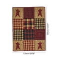 thumbnail image 3 of Gallickan Independence Day Star Plaid Print Flannel Blanket C 51x59in, Patriotic Throw Blanket, 1pc, 3 of 6