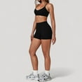 thumbnail image 3 of Women's Scoop Neck Sports Bra with Adjustable Straps and Smooth Stretch Fit - Medium, Black, 3 of 6