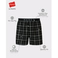 thumbnail image 2 of Hanes Mens Woven Boxer 4-Pack Ultimate Big Man Cool Comfort Flex Waistband 2XB, 2 of 6