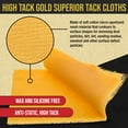 thumbnail image 3 of ProductionShop - High Tack Superior Gold Tack Cloths, Box of 6 - Professional Grade Automotive Woodworking Painting - Removes Dust, Sanding Particles, Cleans Surfaces - Wax & Silicone Free Anti-Static, 3 of 6