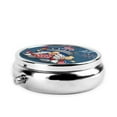 thumbnail image 3 of ZICANCN Round Pill Box Organizer with 3 Compartment, Happy 4th July Gnome Liberty Portable Travel Pill Cases for Pocket or Purse, 3 of 6