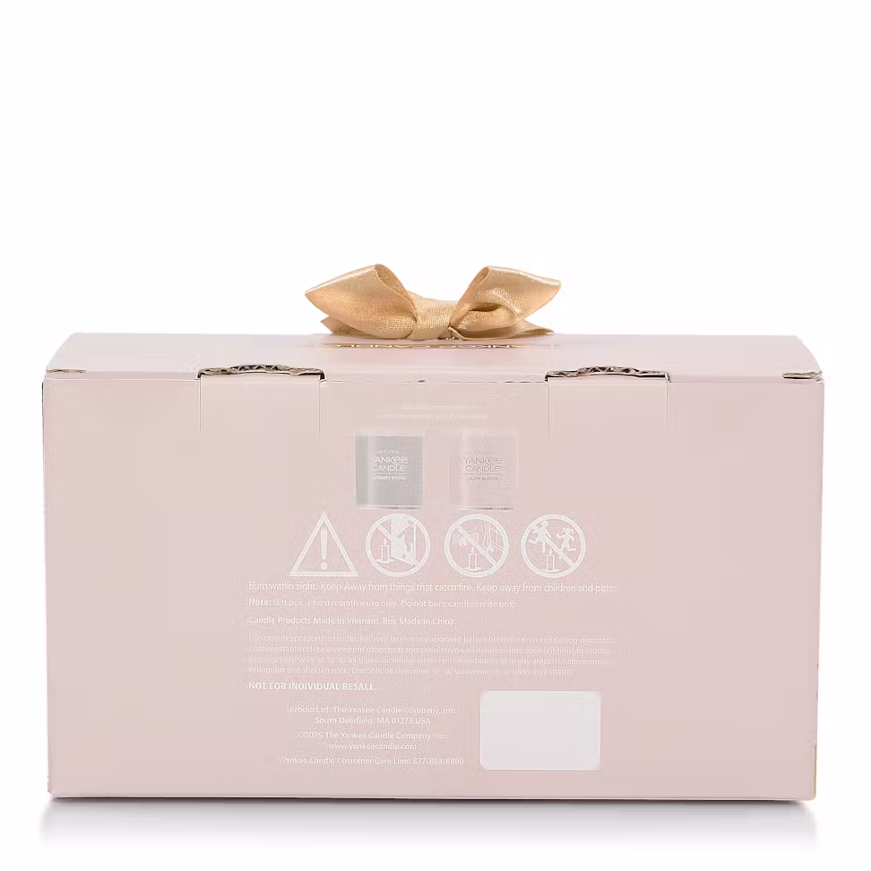 thumbnail image 3 of Yankee Candle LITTLE LUXURIES Spa Inspired Scented 2 Tumbler Candle Boxed Gift Set - Slow Bloom and Serenity Stone 2 pc Set, 3 of 3