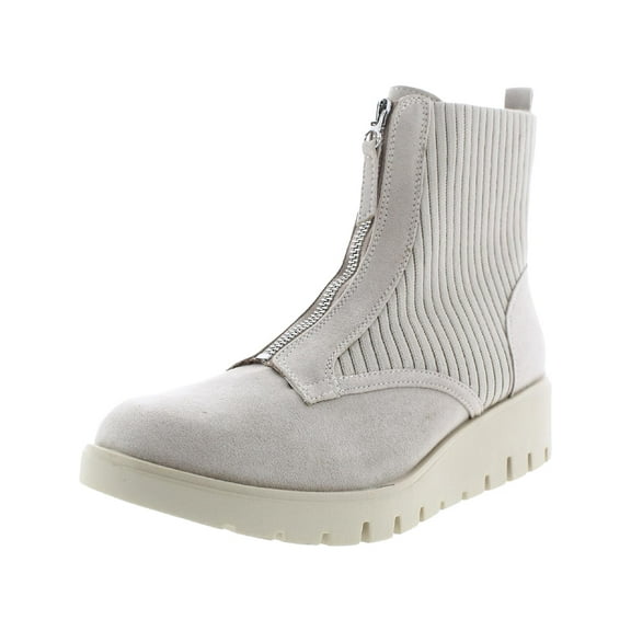 Anne Klein Womens DEL Casual Leather Ankle Boots