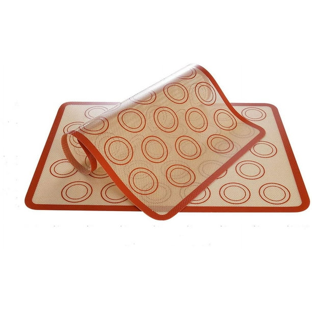 Pack 3 Tapetes De Silicona Para Hornear Macarons – Antiadherente, 42x29.5cm, Resistente A 250°C