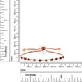 thumbnail image 3 of Gem Stone King 0.60 Ct Round Blue Sapphire 18K Rose Gold Plated Silver Bracelet for Women, 3 of 3