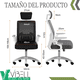 thumbnail image 3 of Silla Escritorio Ejecutiva VBELL Oficina Secretarial Ergonomic Negra Y Blanca Con cojín De látex, 3 of 7