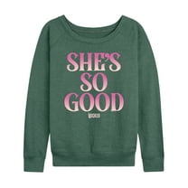Wicked - She's So Good - Women's French Terry Pullover Long Sleeve Shirt