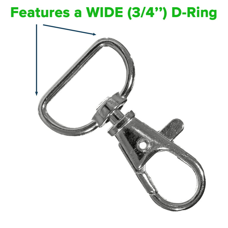 Stainless Steel D-Ring with Clip - Northeast Scuba Supply Store