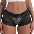 thumbnail image 1 of Gibobby Calzones de encaje para mujer Ropa interior de mujer Bragas de encaje sexy Estiramiento Hipster Calzoncillos Ropa interior Señora Ropa interior(Negro,M), 1 of 5