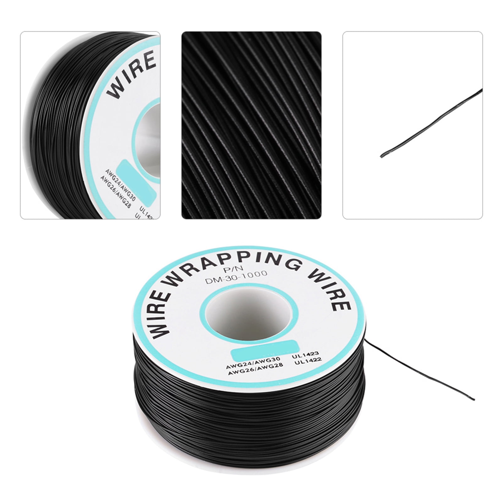 10m Fil Électrique Blanc 2 Noyaux 24 AWG - Câble PVC Cuivre Flexible 3mm 300V