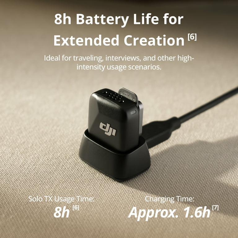DJI Mic Mini Transmitter, Ultralight, Noise Cancelling
