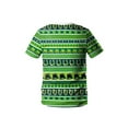thumbnail image 4 of Men St. Patrick's Day T-Shirt Cute Cartoon Animal Bow-Tie Digital Print Shirt Short Sleeve Round Neck Tops, 4 of 7