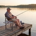 thumbnail image 2 of Costway Folding Camping Chair, Lightweight Portable Directors Chair with Side Table Camouflage, 2 of 9