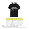 thumbnail image 5 of Camiseta informal holgada de manga corta con estampado gráfico y letras blancas, perfecta para la oficina, el hogar, salidas y deportes - Camiseta elegante XXL negra para mujer, 5 of 5
