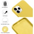 thumbnail image 3 of FFIY Compatible with iPhone 12 and iPhone 12 Pro Case 6.1 inch, Liquid Silicone Full Body Protection Cover Case with Soft Microfiber Cloth Lining for iPhone 12 and iPhone 12 Pro 2020, Lavender, 3 of 7