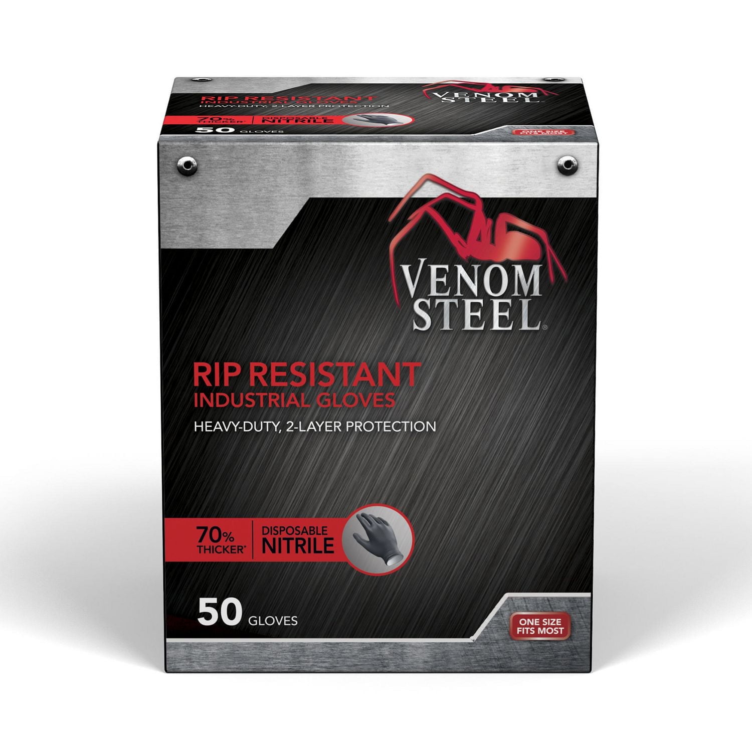 Gant de protection à 2 couches en nitrile Steel de Venom