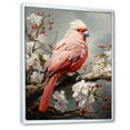 thumbnail image 2 of Designart "Serenade Of Chirping Red Cardinals" Animals Bird Floater Framed Wall Decor, 2 of 5
