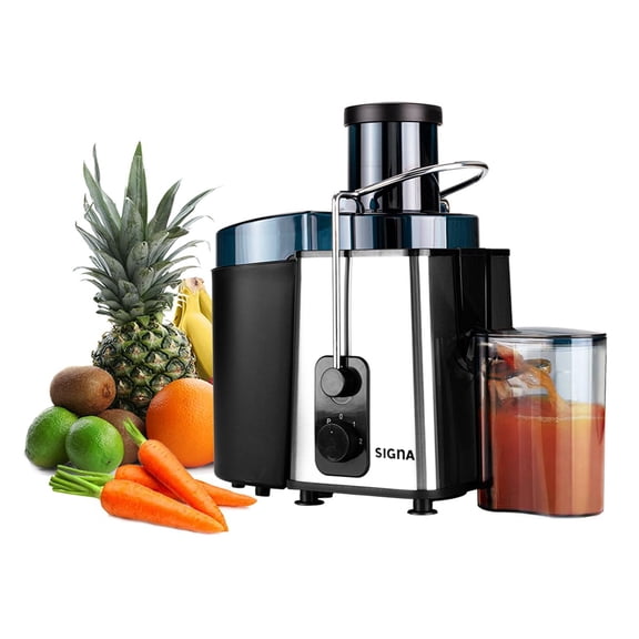 Extractor de Jugos Máquina de Jugo Exprimidor Centrífugo para Frutas y Verduras con 2 Modos de Velocidad Jugo