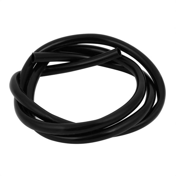 6mm x 8mm Heat-Resistant Silicone Rubber Tube Hose Pipe Black 1M Long