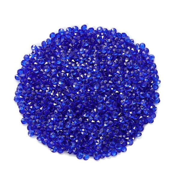 Aloha 2000pcs 4.5mm Transparent Wedding Table Scattering Crystals Acrylic Diamonds Wedding Bridal Shower Party Decorations Vase Fillers (Dark Blue)