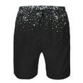thumbnail image 4 of Kll Silver Glitter1 Men'S Casual Summer Beach Shorts Hawaiian Shorts With Pockets-Xx-Large, 4 of 9