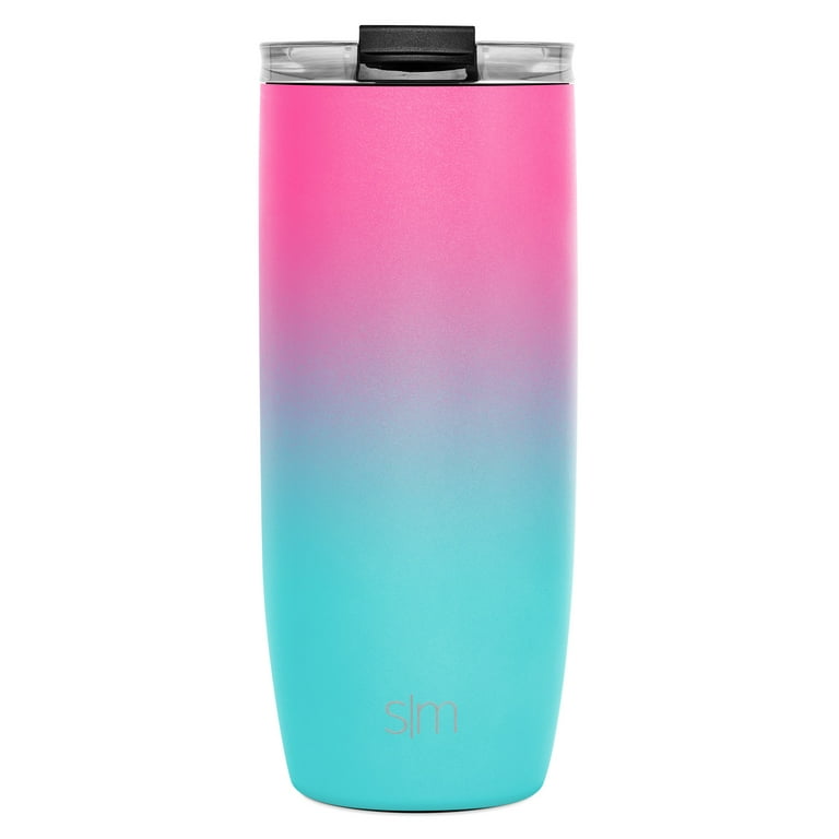 Simple Modern 20 Fluid Ounces Voyager Insulated Stainless Steel Tumbler  with Straw - Sweet Taffy 