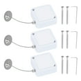 thumbnail image 1 of Uxcell Câble de Télécommande Rétractable 6.6 Pieds (2M) 7.05oz, 3 Pcs Lanière de Sécurité pour Télécommande Verrouillage Réglable avec Capuchon en Fer pour TV Téléphone Tablettes Showroom, Blanc, 1 of 7
