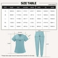 thumbnail image 5 of VIAOLI Womens Scrub Set - V-Neck Top and Elastic Waist Jogger Pants for Nursing Workwear, Multiple Colors, Sizes S-XXL, 5 of 6