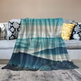 thumbnail image 2 of Chilfamy Mountain Range Throw Blankets Lightweight Decor for All Seasons - Flannel Material Blanket 50x60in, 2 of 6