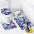 thumbnail image 4 of Juego de baño de cuatro piezas de Eeyore con alfombras antideslizantes, tapa de inodoro suave, elegante cortina de ducha y alfombrilla de baño para decoración del hogar, 4 of 8