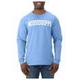thumbnail image 2 of Wild Bobby State of Mississippi College Style Men Long Sleeve Shirt, 2 of 6