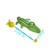 thumbnail image 2 of Cocodrilo Inflable Montable Verde Infantil Salvavidas 203 Cm Bestway Cocodrilo Inflable, 2 of 4