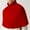 Red, variant on Women Autumn And Winter Casual Fashion Knitted Turtleneck Cape Shawl Knitted Waist Coat Rose Kimono Sequin Kimono I Heart Raves Shawl Wraps for Women Womens Hooded Jacket Blanket Robe for Women Front