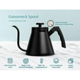 thumbnail image 6 of Gooseneck Kettle, Kettle Stovetop, with Thermometer, Tea Pot, for Pour Over Coffee & Tea, Temperature Gauge, Electric, Compatible for Gas Stovetop, 3 Ply Stainless Steel Base, 27 oz, (Navy), 6 of 6