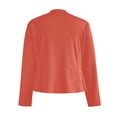 thumbnail image 5 of Ladies Elegant Casual Solid Color Zipper Pockets Suit Thin Jacket, 5 of 5
