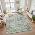 thumbnail image 7 of Addison Rugs Mayfield Premium Machine Washable Traditional Global Aloe Rectangle Rug, 3' x 5', 7 of 7