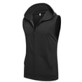 thumbnail image 5 of ELESOL Men's Workout Hoodedk Tops 1PC&2 PC Zip Up Sleeveless Gym Shirts Muscle Cut Off T Shirt Bodybuilding Hoodies, 5 of 8