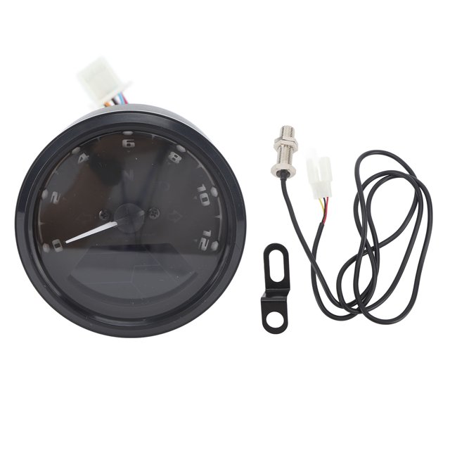 Velocímetro digital, tacómetro, odómetro, impermeable, universal, medidor de motocicleta con luz indicadora LED para modificación de accesorios de motocicleta