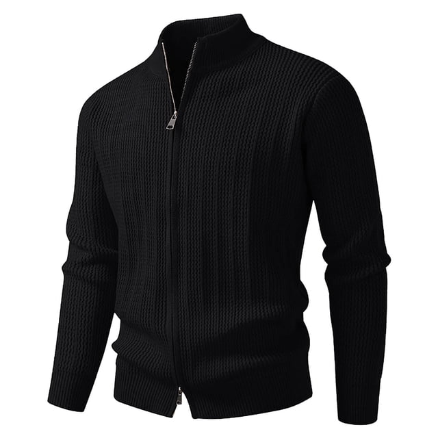 Yusimy Men's Slim Fit Wool Blend Double Breasted Mid-Length Coat - Solid Color Versatile Trench Coat Style