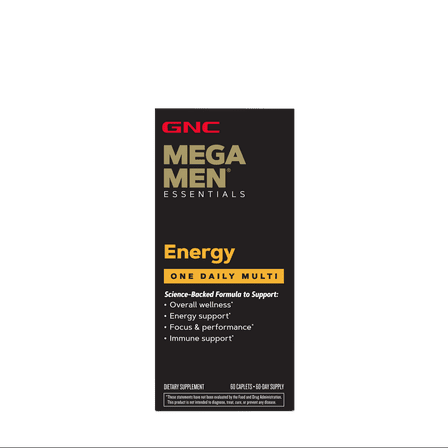 GNC Mega Men Multivitamin | Energy and Metabolism | 1 Daily