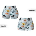 thumbnail image 5 of Xecao Elephant Tree Print Workout Shorts for Women Soft Smooth Gym Yoga Scrunch Active Tennis Workout Running Shorts, 5 of 9