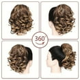 thumbnail image 6 of FSTDelivery Brown Short Curly Human Hair Wigs for Women, Ponytail Extension Ladies Wigs Synthetic Natural Wigs Various Colors Available Daily Wear Party and Cosplay Soft Wigs 10 Inch Wigs, 6 of 7