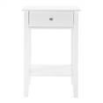 thumbnail image 2 of IVV Nightstand with Drawer, Modern Side Tables with Storage Open Shelf, Farmhouse Bedside Table Night Stand for Small Spaces Bedroom Office, White, 2 of 5
